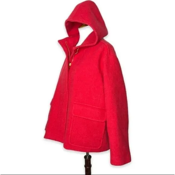 J CREW Stadium Coat Nelli Gori Italian Stadium Cloth Wool Blend